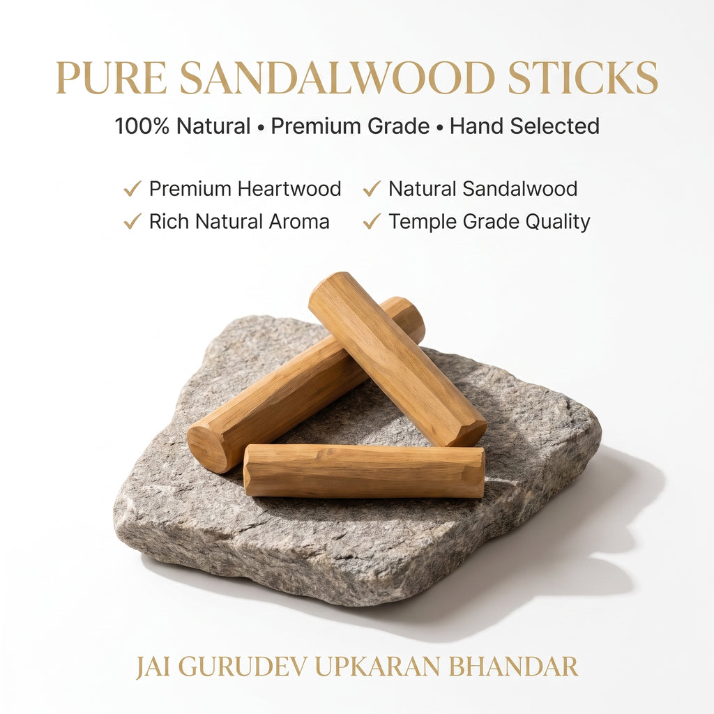 Whole chandan stick for grinding fresh sandalwood tilak paste