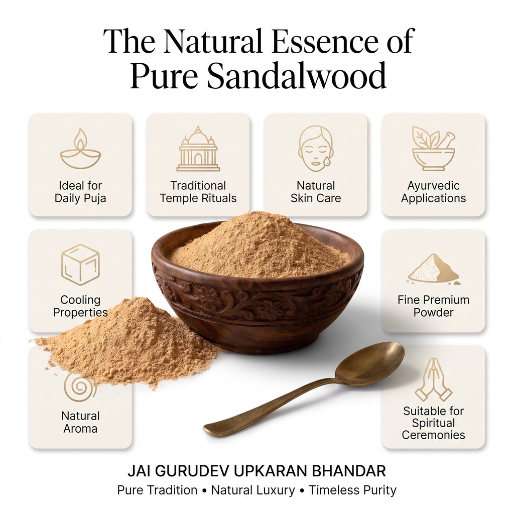 Pure sandalwood powder for tilak, pooja and Ayurvedic face packs